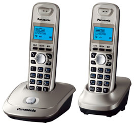 Телефон Panasonic KX-TG2512, платиновый
