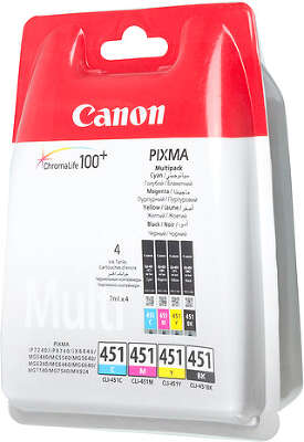 Набор картриджей Canon CLI-451 C/M/Y/Bk (многоцветный)