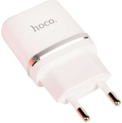 Зарядное устройство Hoco C12, 2xUSB, 2.4А, белое