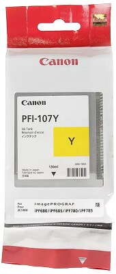 Картридж Canon PFI-107Y (Yellow)