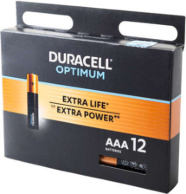 Элемент питания AAA Duracell OPTIMUM (12 шт в упаковке) цена за 1 штуку
