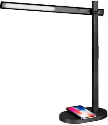 Настольная лампа с БЗУ Momax Q.LED Desk Lamp, Black [4894222057944]