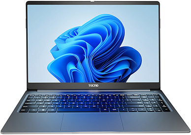 Ноутбук Tecno Megabook T1 15.6" FHD IPS R7-5800U/16/512 SSD/WF/BT/Cam/W11 серый