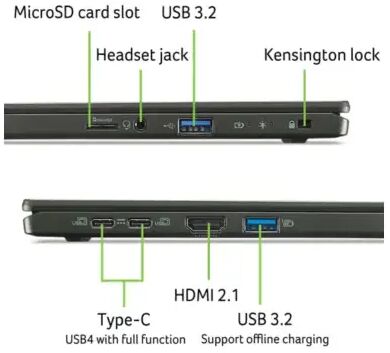 Ноутбук Acer Swift Edge 16 SFE16-44-R48X 16" QHD+ OLED 32/1Tb SSD/W11 черный