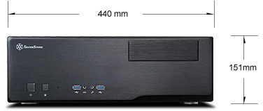 Корпус SilverStone GD05B-USB3.0, черный, mATX, без БП (SST-GD05B-USB3.0)