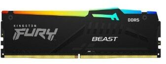 Модуль памяти DDR5 DIMM 8Gb DDR5200 Kingston Fury Beast Black RGB (KF552C36BBEA-8)