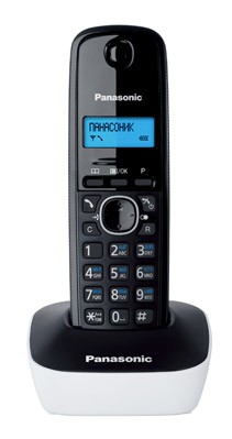 Р/Телефон Dect Panasonic KX-TG1611RUW белый/черный АОН