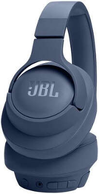 Гарнитура мониторные JBL Tune 720 BT 1.2м синий беспроводные bluetooth оголовье (JBLT720BTBLU)