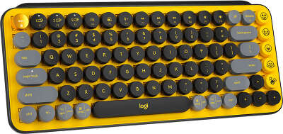 Клавиатура беспроводная Logitech Keyboard POP KEYS BLAST YELLOW (920-010716)