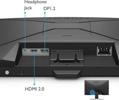 Монитор 24" BenQ Mobiuz EX240N VA FHD HDMI, DP темно-серый