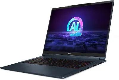 Ноутбук MSI Stealth 16 AI Studio A1VHG-061RU 16" UHD IPS Ultra 9 185H/32/2Tb SSD/RTX 4080 12G/W11 темно-синий