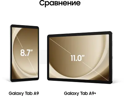 Планшет Samsung Galaxy Tab A9 Plus, Snapdragon 695, 8Gb RAM, 128Gb, WiFi, серебристый (SM-X210NZSECAU)