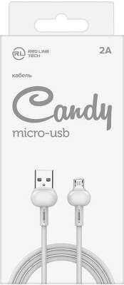 Кабель Redline Candy УТ000021983 USB (m)-micro USB (m) 1м белый