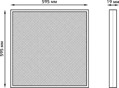 Светильник Gauss 842123245 48Вт 4000K белый