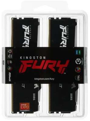 Набор памяти DDR5 DIMM 2x8Gb DDR5600 Kingston FURY Beast Black EXPO RGB (KF556C36BBEAK2-16)