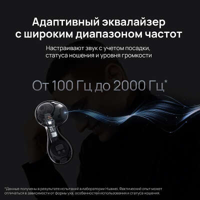 Наушники вкладыши Huawei FreeBuds 5 Honey-T10 белый беспроводные bluetooth в ушной раковине (55036456)