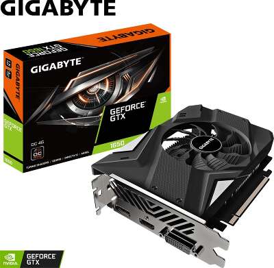 Видеокарта GIGABYTE NVIDIA nVidia GeForce GTX 1650 OC 4Gb DDR6 PCI-E DVI, HDMI, DP