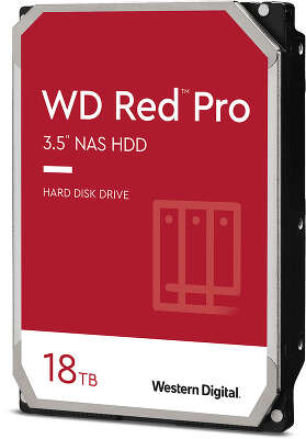 Жесткий диск SATA3 18Tb [WD181KFGX] (HDD) Western Digital Red Pro, 7200rpm