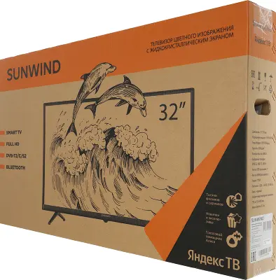 Телевизор 32" SunWind SUN-LED32XS305 FHD USB Smart TV, черный