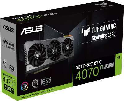 Видеокарта ASUS NVIDIA nVidia GeForce RTX 4070Ti SUPER TUF-RTX4070TIS-16G-GAMING 16Gb DDR6X PCI-E HDMI, 3DP