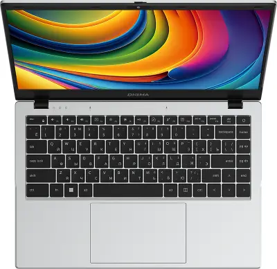 Ноутбук Digma EVE C4801 14" FHD IPS N100/8/256Gb SSD/W11Pro серебристый