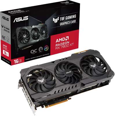 Видеокарта ASUS AMD Radeon RX 7800 XT TUF-RX7800XT-O16G-OG-GAMING 16Gb DDR6 PCI-E HDMI, 3DP