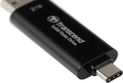 Накопитель SSD Transcend USB-C 2TB TS2TESD310C серый USB-A