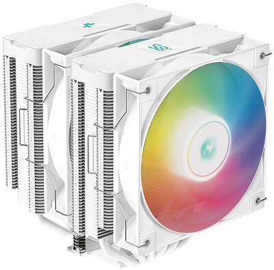 Кулер для процессора DeepCool AG620 DIGITAL WH ARGB, 120 мм, 1950rpm, 29.4 дБА, 260 Вт, 4-pin PWM, Al+Cu, ARGB