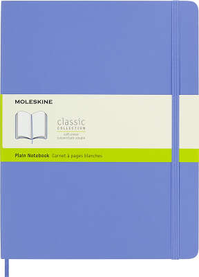 Блокнот Moleskine CLASSIC SOFT QP623B42 XLarge 190х250мм 192стр. нелинованный мягкая обложка голубая гортензия