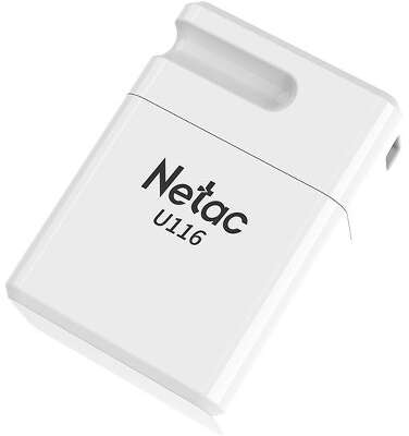 Флеш Диск Netac 16Gb U116 NT03U116N-016G-30WH USB3.0 белый