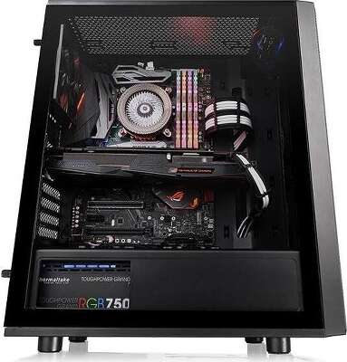 Корпус Thermaltake Versa J24 TG, черный, ATX, Без БП (CA-1L7-00M1WN-00)