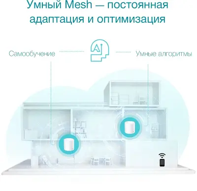 Mesh система TP-LINK DECO X50, 802.11a/b/g/n/ac/ax, 2.4/5ГГц, до 2402 Мбит/с, 3шт