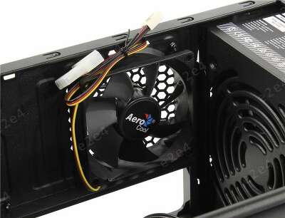 Корпус AeroCool Qs-180, черный, mATX, 450W (4710700957981)