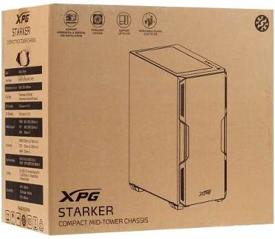 Корпус Adata XPG STARKER, белый, ATX, Без БП (STARKER-WHCWW)