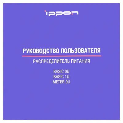 Блок распределения питания Ippon Meter 0U 1546800 верт.размещ. 16xC13 с мониторингом 16A EN 60320 С20