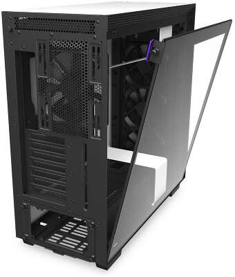 Корпус NZXT H710, черный/белый, ATX, Без БП (CA-H710B-W1)