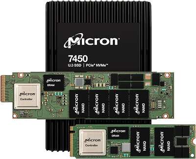 Твердотельный накопитель NVMe 1.92Tb [MTFDKCC1T9TFR-1BC1ZABYY] (SSD) Micron 7450 PRO