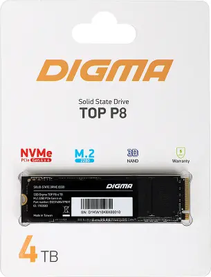 Твердотельный накопитель NVMe 4.1Tb [DGST4004TP83T] (SSD) Digma Top P8