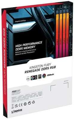 Набор памяти DDR5 DIMM 2x32Gb DDR6000 Kingston FURY Renegade RGB (KF560C32RSAK2-64)