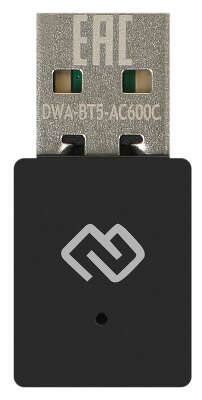 Сетевой адаптер Wi-Fi + Bluetooth Digma DWA-BT5-AC600C AC600 USB 2.0 (ант.внутр.) 1ант.