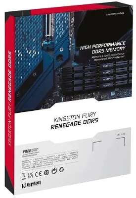 Модуль памяти DDR5 DIMM 16Gb DDR6400 Kingston FURY Renegade (KF564C32RS-16)