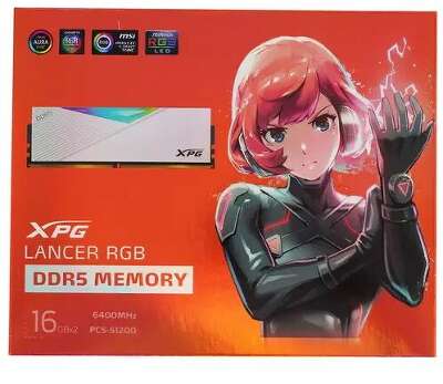 Набор памяти DDR5 DIMM Гб DDR6400 ADATA XPG Lancer RGB (AX5U6400C3216G-DCLARWH)