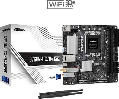 Материнская плата mini-ITX LGA1700 ASRock B760M-ITX/D4 WiFi