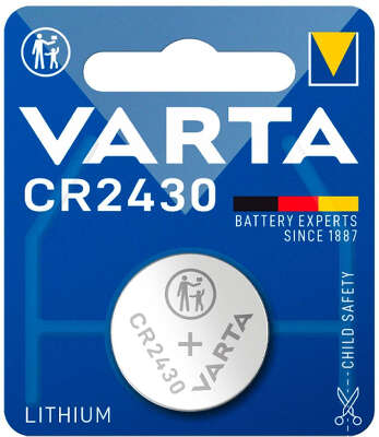 Батарея Varta Electronics Lithium CR2430 (1шт) блистер