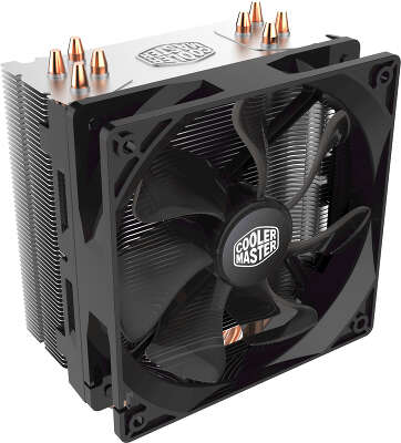 Устройство охлаждения(кулер) Cooler Master Hyper 212 LED Soc-AM4/1151/1200/2066 черный 4-pin 9-31dB Al+Cu 130W 634gr Ret (RR-212L-16PR-R1)