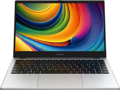 Ноутбук Digma EVE C4801 14" FHD IPS N100/8/256Gb SSD/W11Pro серебристый