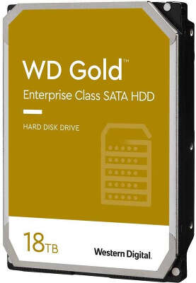 Жесткий диск SATA3 18Tb [WD181KRYZ] (HDD) Western Digital Gold, 512Mb