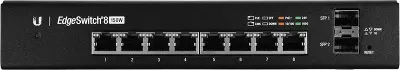 Коммутатор Ubiquiti EdgeSwitch 8 (150W), PoE, 8-портов, 150W (ES-8-150W)