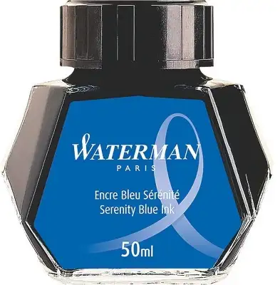 Флакон с чернилами Waterman (CWS0110720) Serenity Blue чернила 50мл для ручек перьевых