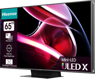 Телевизор 65" Hisense 65UXKQ, 4K UHD, DVB-T /T2 /C, HDMIx4, USBx2, WiFi, Smart TV, темно-серый